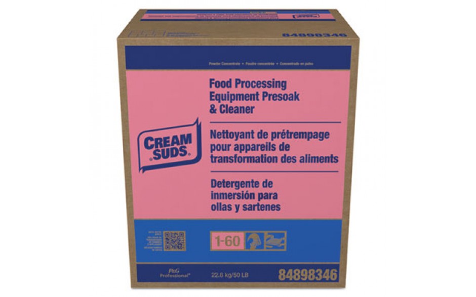 Cream Suds Pot and Pan Presoak and Dishwashing Detergent Powder - 50 lb Box, 1 / Case