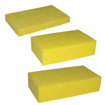 Commercial Cellulose Sponge, Yellow, 4 1/4 x 6, Pack of 12