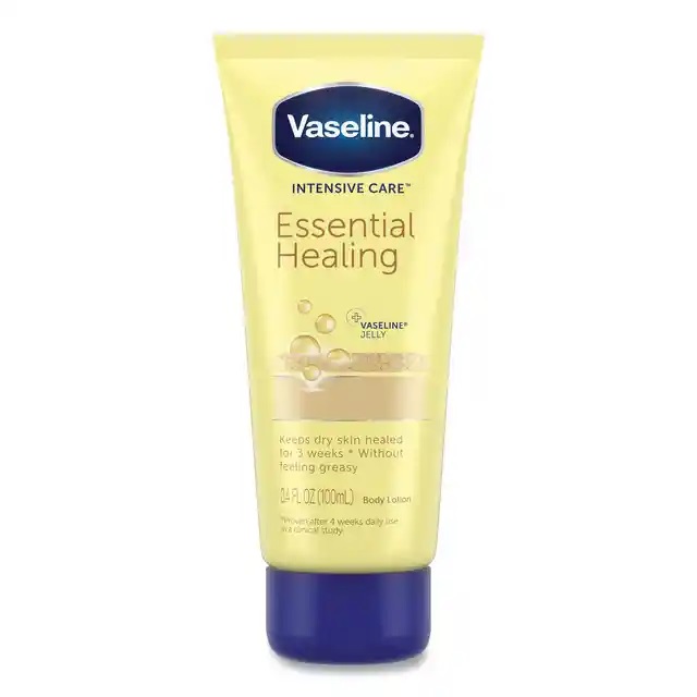 Vaseline Intensive Care Essential Healing Body Lotion, 3.4 oz Squeeze Tube